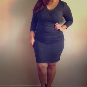 NWT Gray Sweater Dress Sz XL